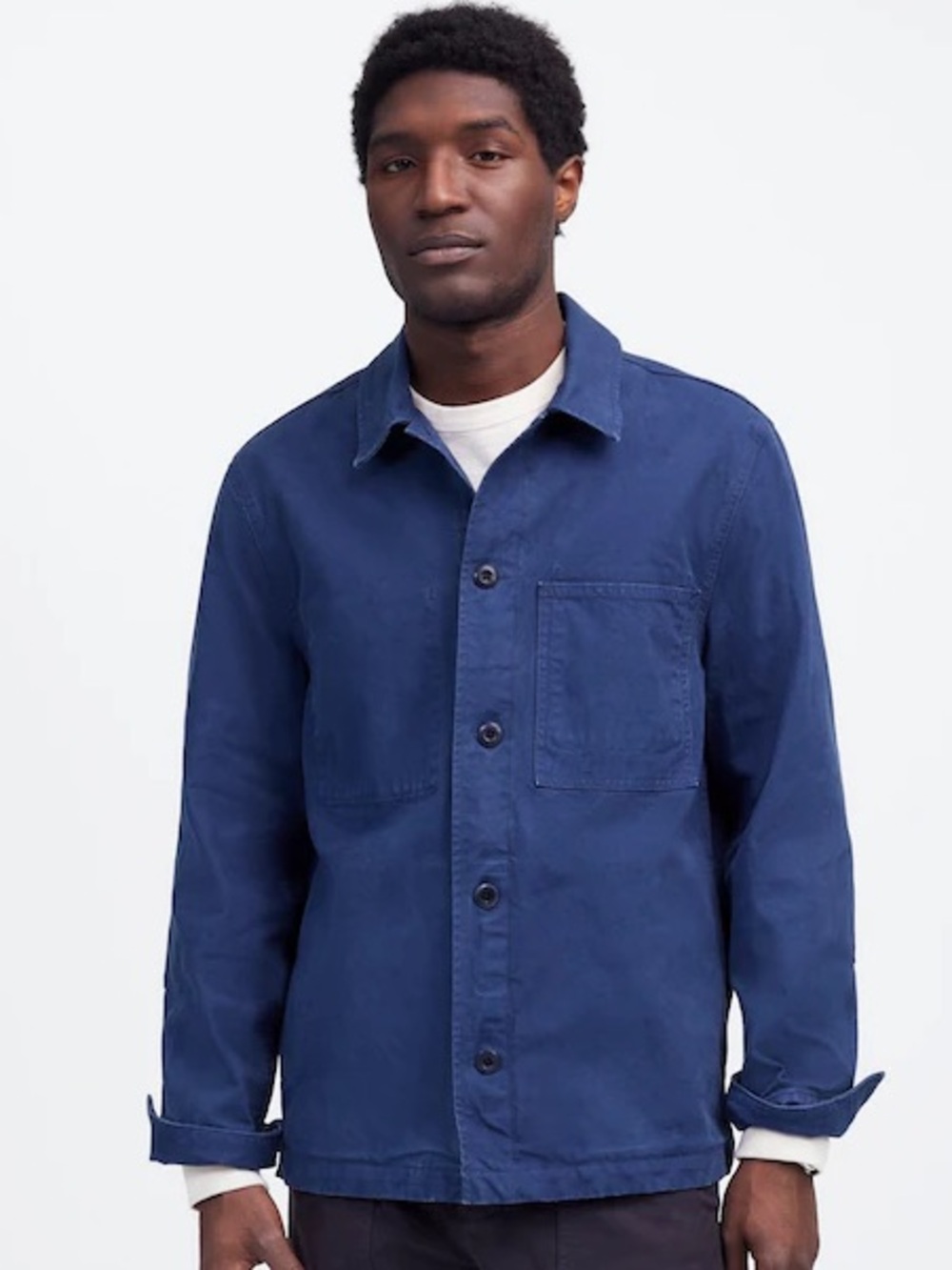 Madewell NWT Overshirt in Garment Dyed Canvas Size XS in Vintage French Blue